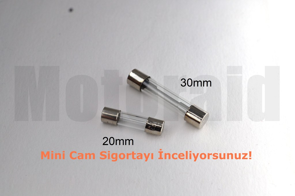 20 Amper Mini Cam Sigorta 20A 5X20mm