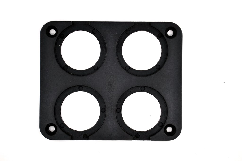 4 Yuvarlak Delikli Pano Montaj Port Plastik Yuva Çakmak USB Panel