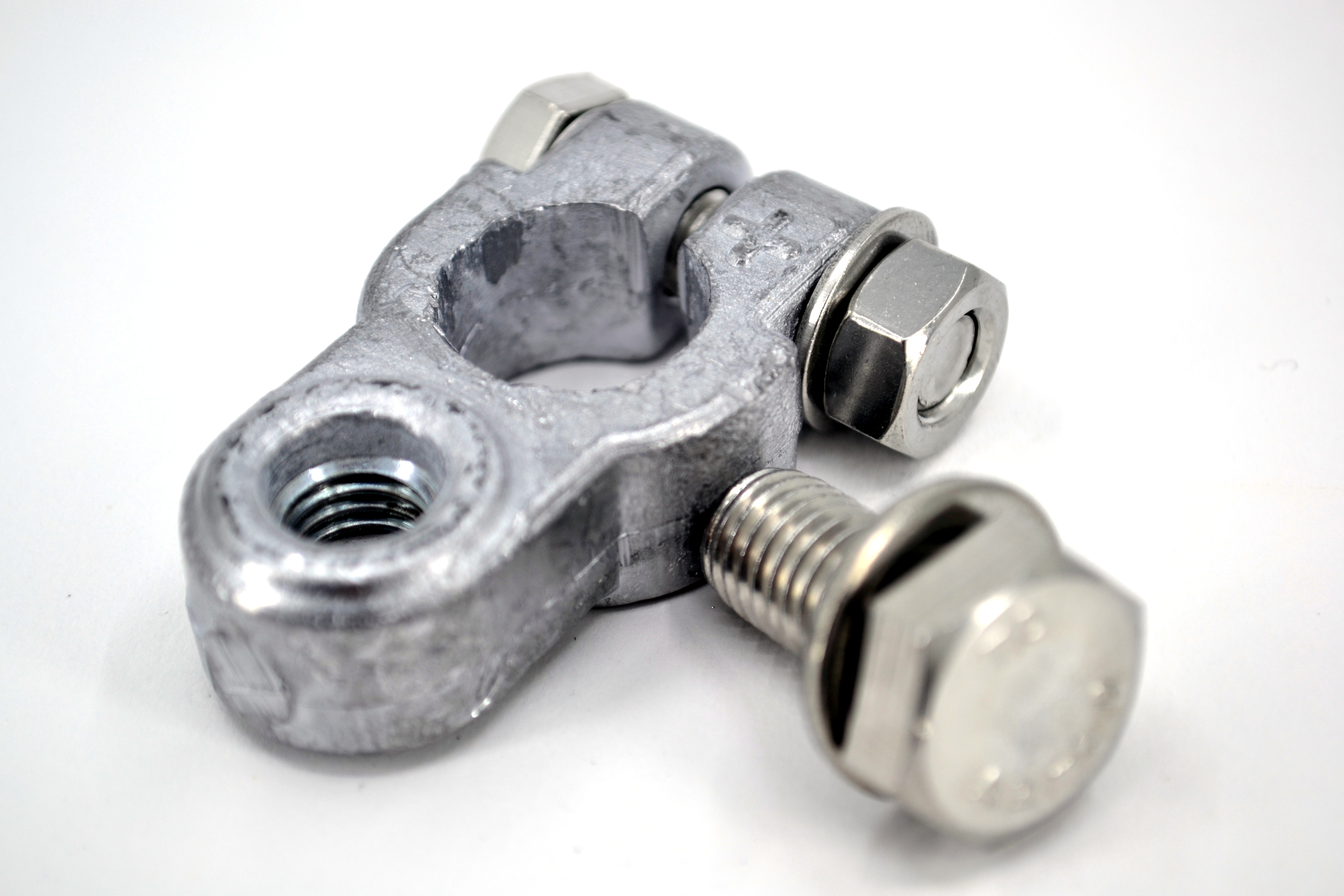 Ağır Hizmet Man Tipi Kurşun Akü Kutup Başı Artı A2-70 Krom Civata Somun