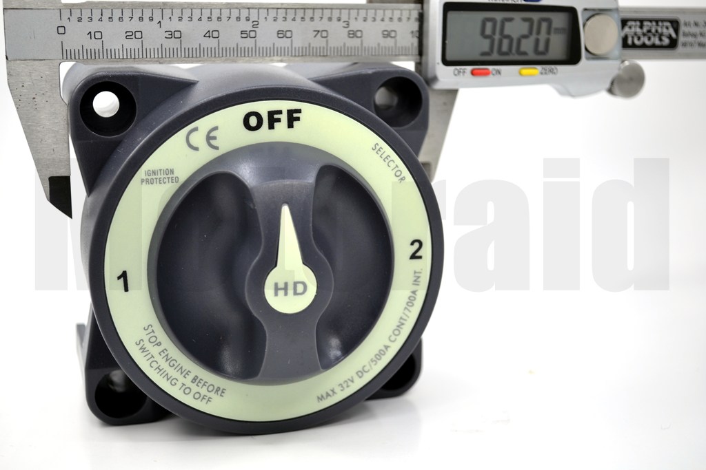 Çift Akü Elektrik Devre Kesici Both Şalter Anahtar 12V-36V DC 500A Ağır Hizmet