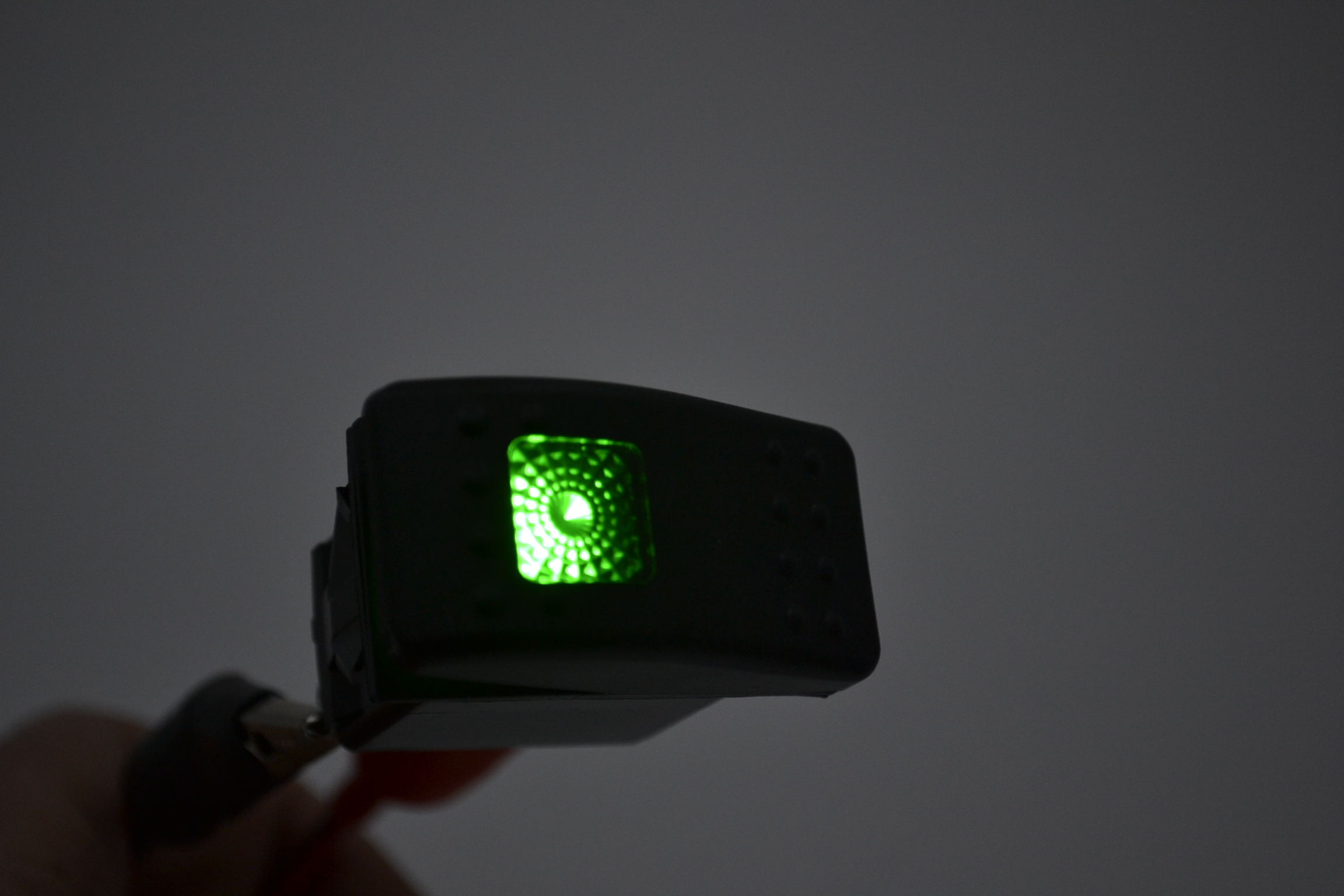 Marine Karavan Anahtar 12V 24V Yeşil Işıklı Kabin Panel 1-0