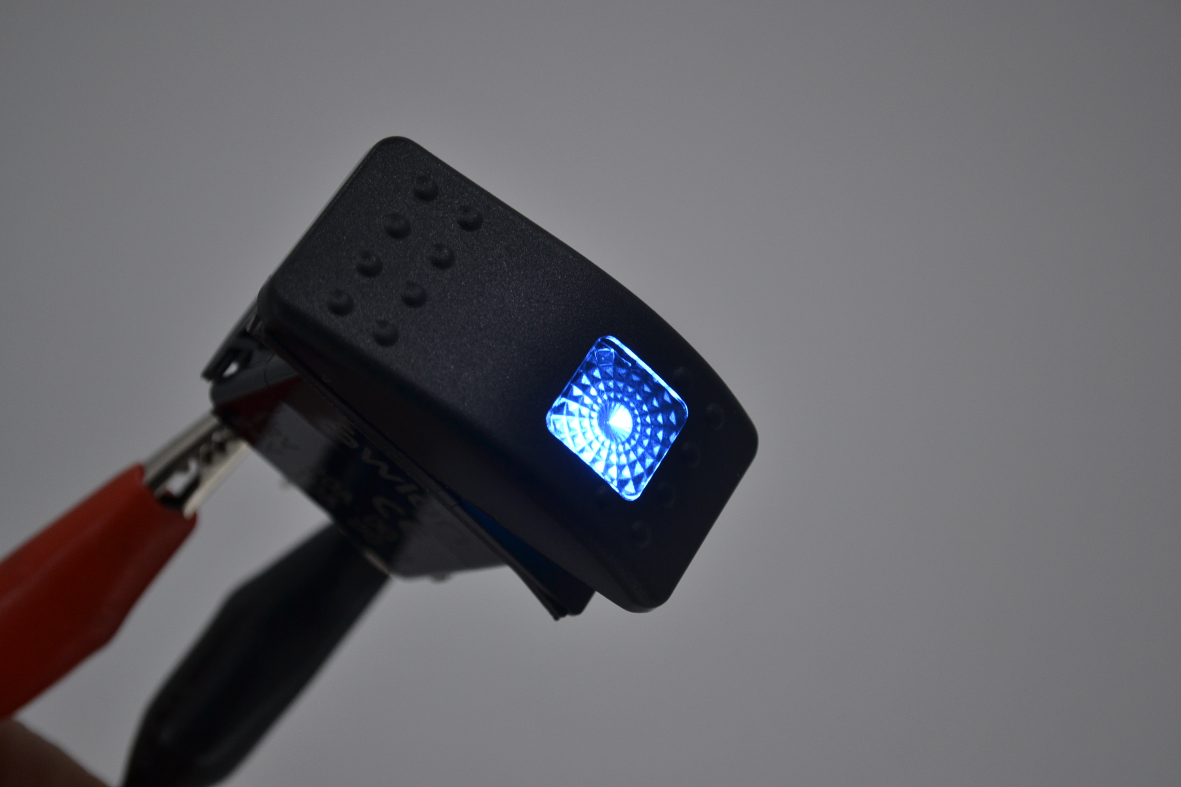 Marine Karavan Anahtar 12V 24V Mavi Işıklı Kabin Panel 1-0