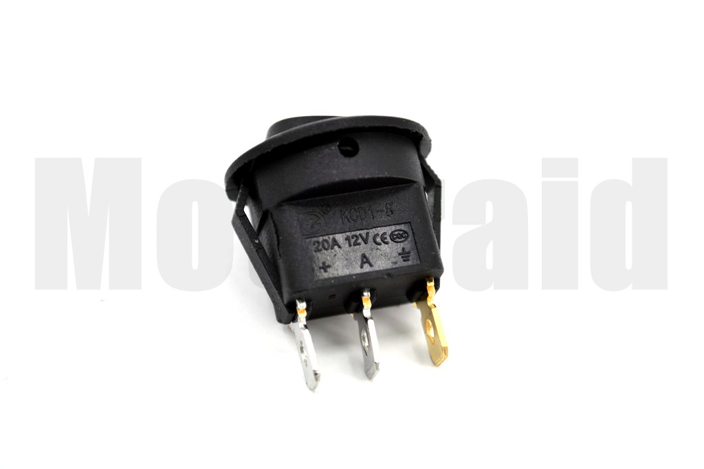 Yuvarlak Mavi Ledli Elektrik Anahtarı 1-0 Işıklı Rocker 12V