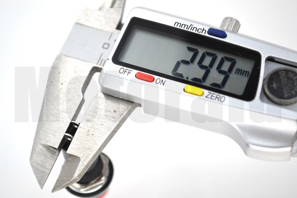 Korna Buton 2P Kırmızı 1-0 12mm Yaylı