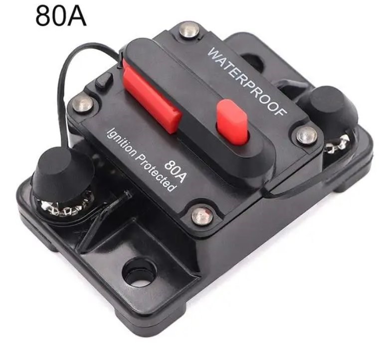 Akü Irgat Sigortası Otomatik Devre Kesici Şalter Anahtar 80A