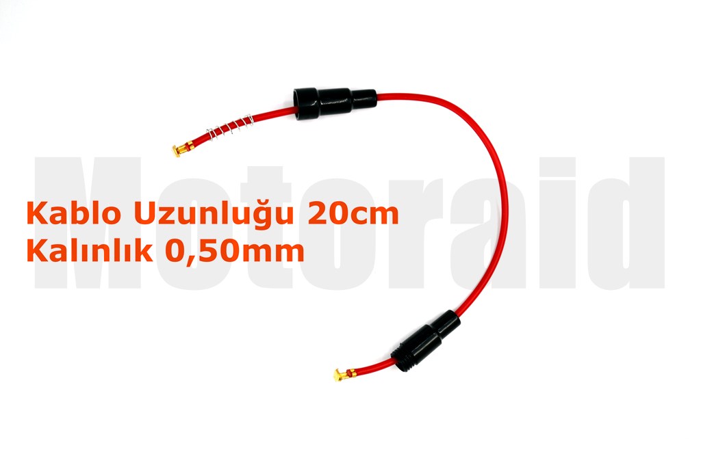 5X20 Mini Cam Sigorta Yuvası Kablolu