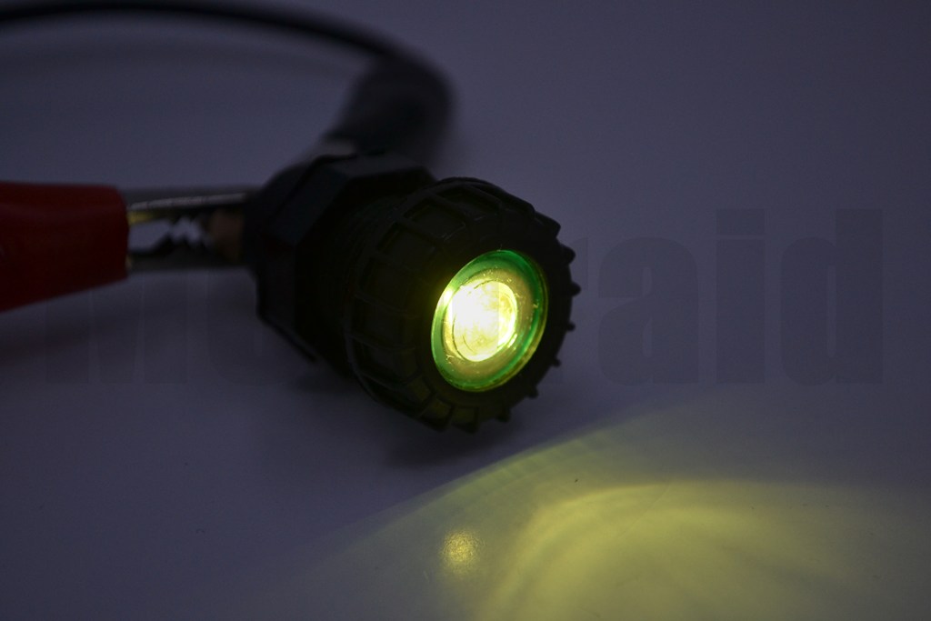 12V 5W 53 Ampullü Yeşil Göz Lambası 17mm Gösterge İkaz