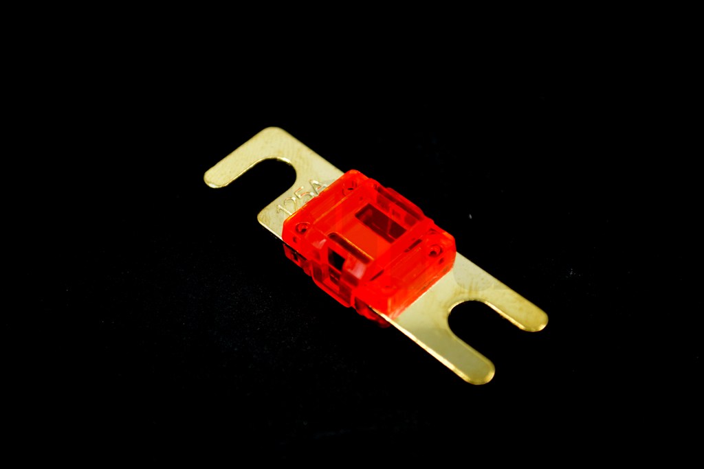 125A Midival Sigorta Şeffaf Gövde Gold Kaplama