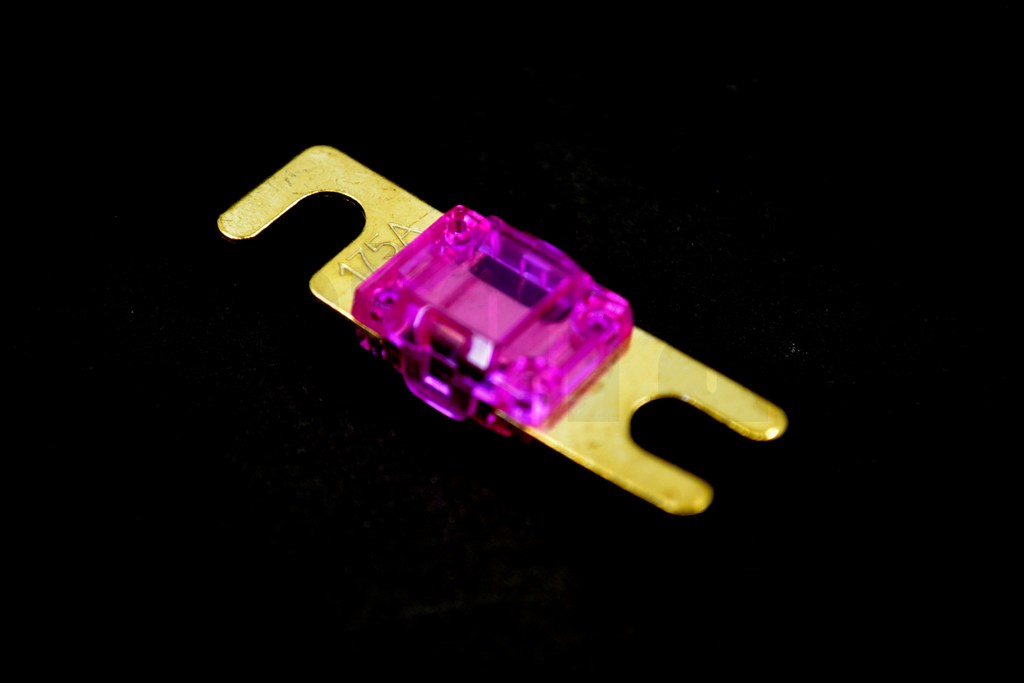 175A Midival Sigorta Şeffaf Gövde Gold Kaplama