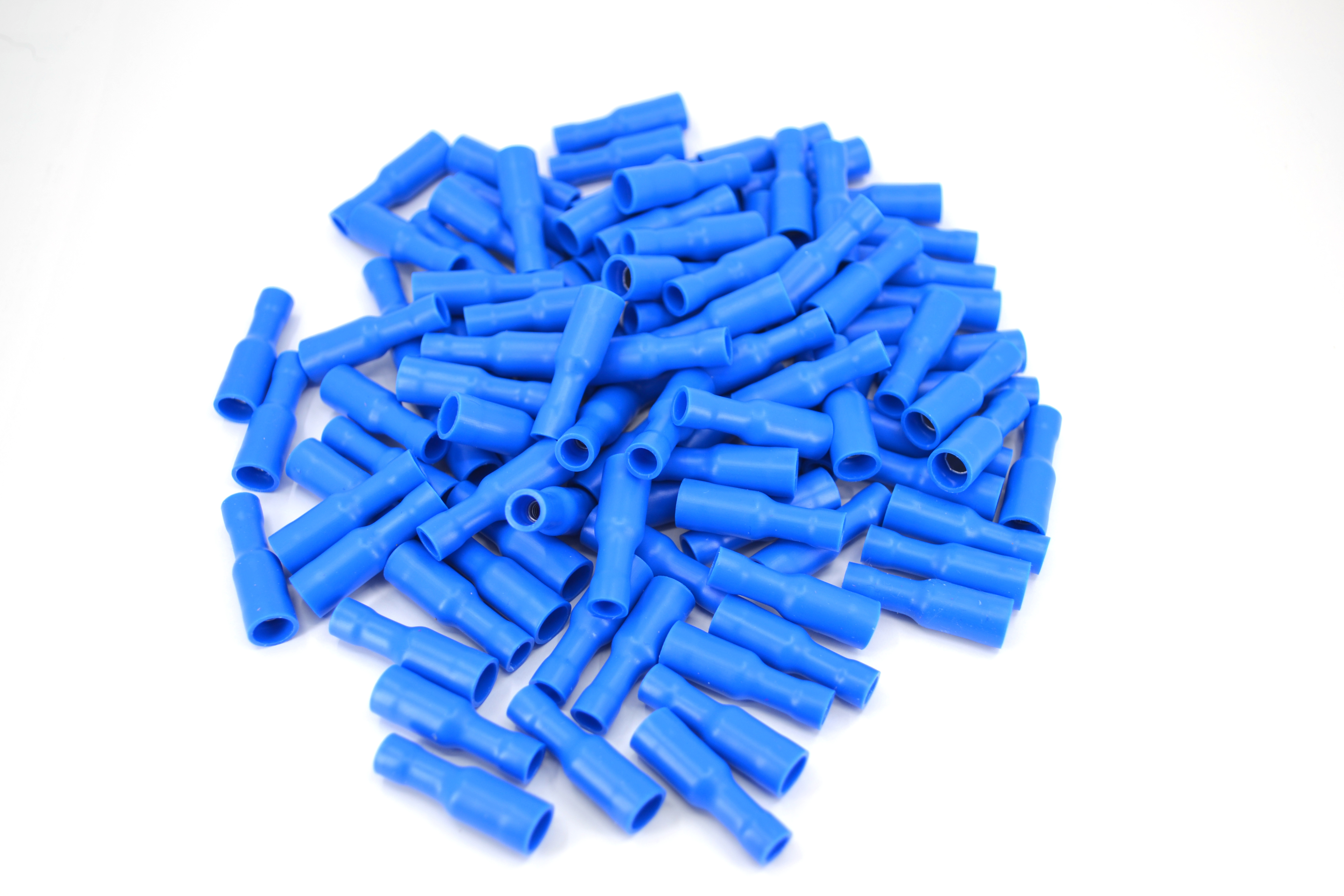 Yuvarlak Dişi Mavi 1,50-2,50mm Kablo Ucu Fiş