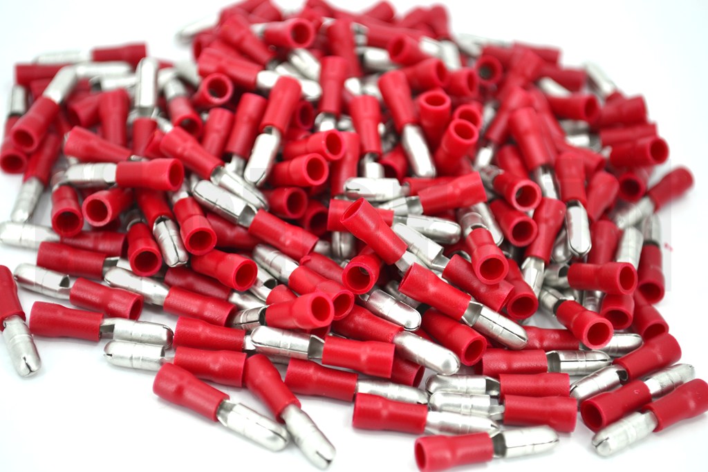 Yuvarlak Erkek Kırmızı 0,50-1,50mm Kablo Ucu Fiş