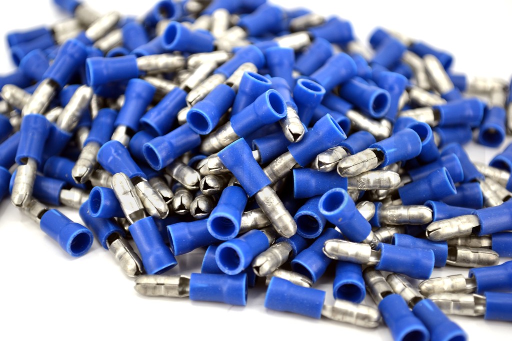 Yuvarlak Erkek Mavi 1,50-2,50mm Kablo Ucu Fiş