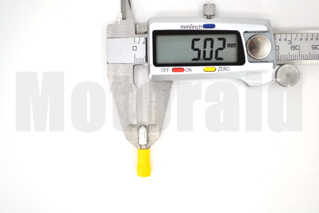 Yuvarlak Erkek Sarı 4,00-6,00mm Kablo Ucu Fiş