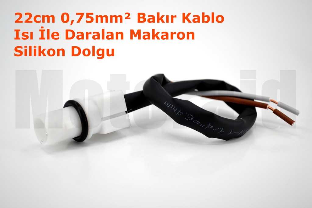 T10 Ampul Duyu Daralan Makaronlu 0,75 Bakır Kablolu