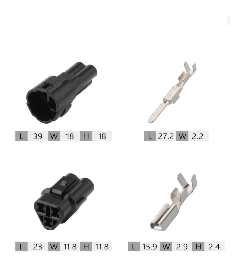 Sumitomo Tip Motosiklet Elektrik Soketi 3 Fiş Kilitli Konnektör Takımı