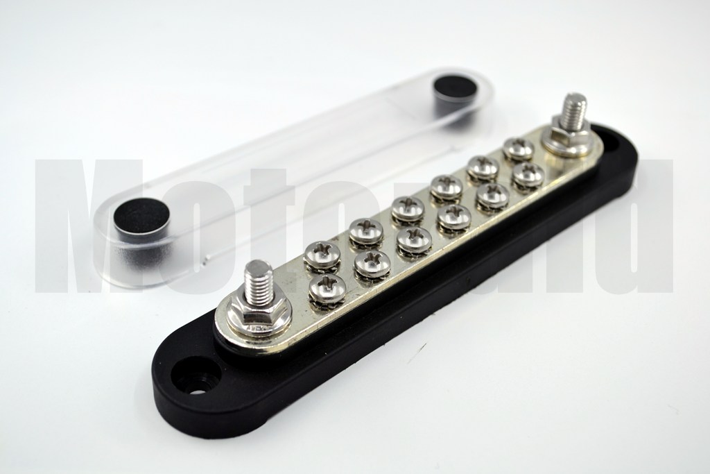 Kapaklı Şase Terminali 150A 12 Vidalı 2XM6 Kutuplu