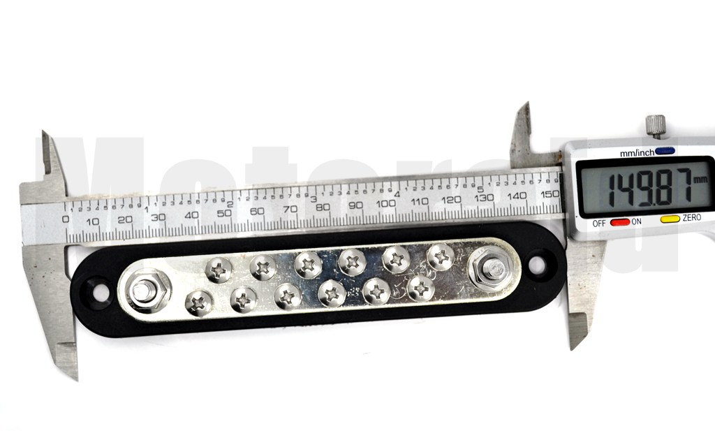 Kapaklı Şase Terminali 150A 12 Vidalı 2XM6 Kutuplu