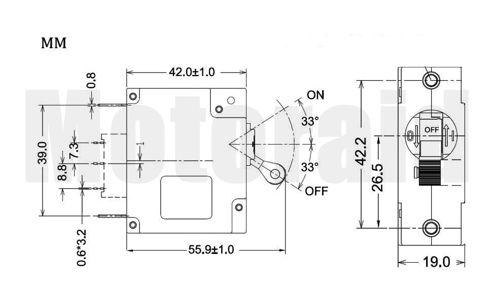 A1 15A Devre Kesici Şalter Sigorta 80VDC - 240VAC