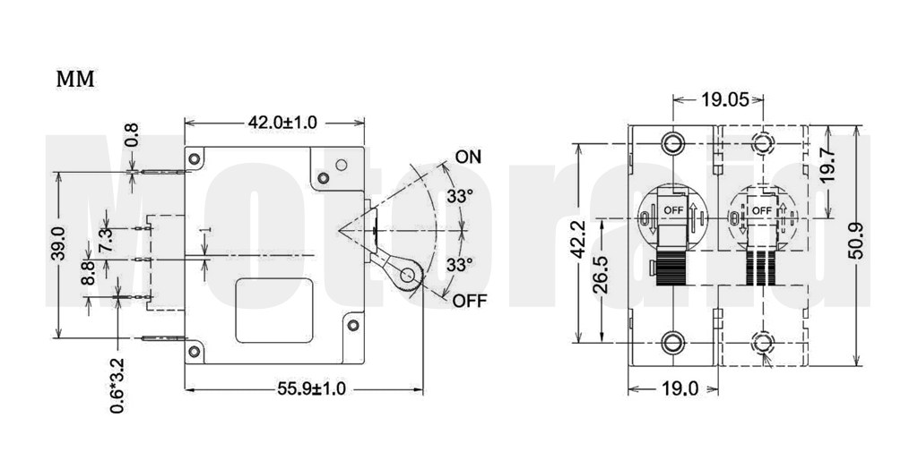 A2 40A Devre Kesici Şalter Sigorta 80VDC - 240VAC