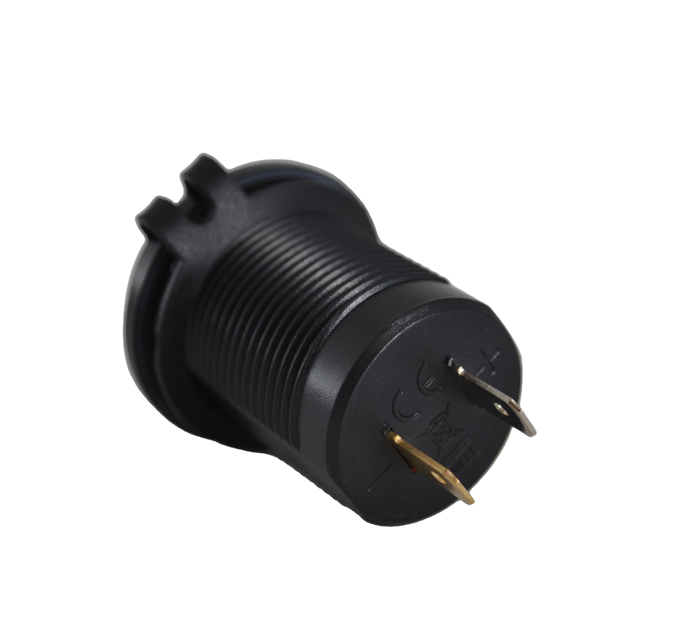 12V 24V DC USB QC3.0 Type-C PD Şarj Port Yuvarlak