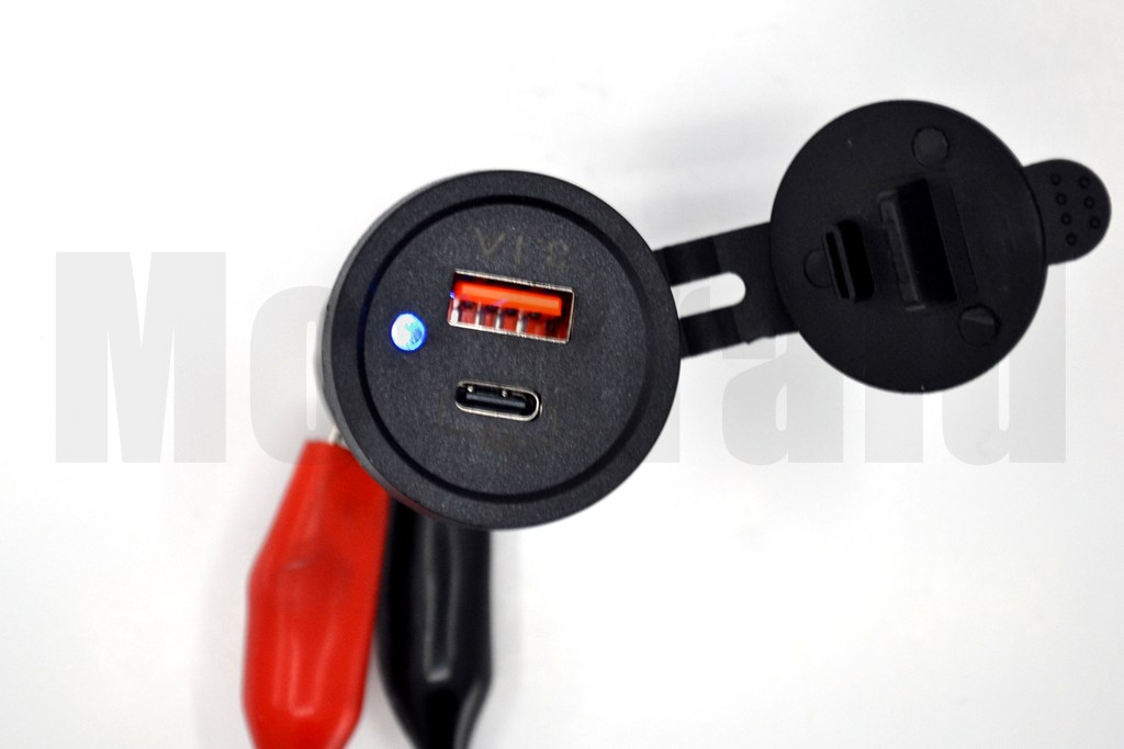 12V 24V DC USB 3,1A Type-C PD Şarj Port Yuvarlak