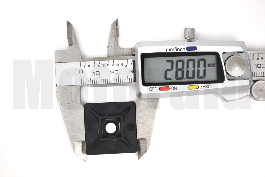 100 Adet Siyah 28x28 Yapışkanlı Kroşe Kablo Bağı Genişliği 4,8mm'e Kadar