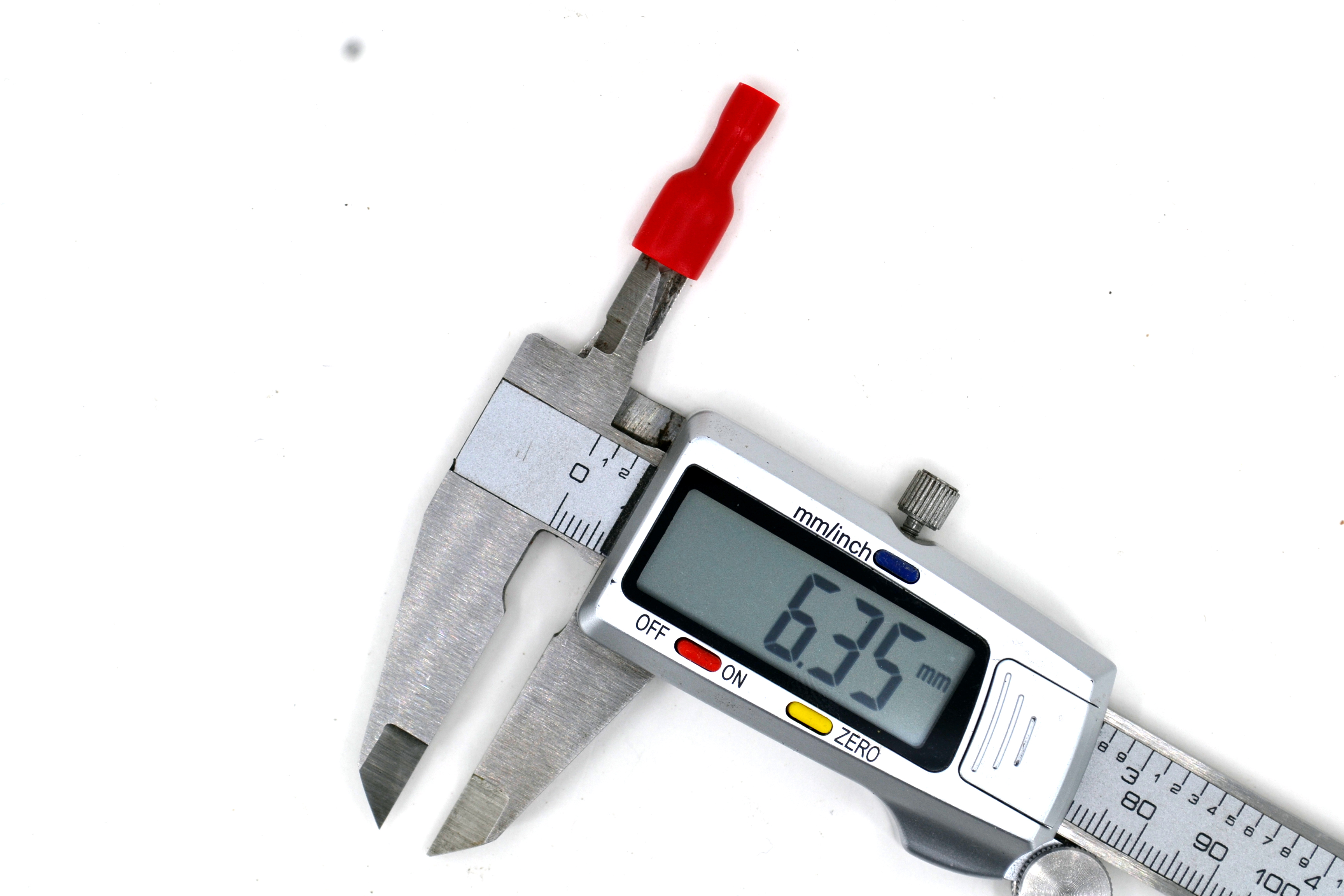0,50-1,50mm Kablo Ucu 6,3 Dişi Kırmızı Izolasyonlu Sıkmalı